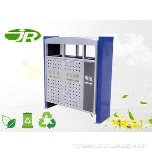 Galvanized Steel Industrial Metal Pedal Bins Steel Garbage